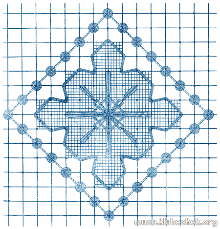 Фигурка, заполненная полотняным швом