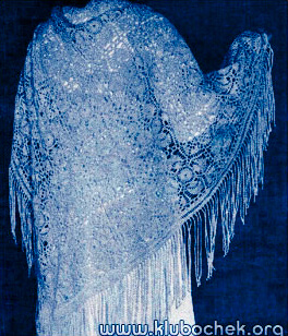 Шаль из квадратных мотивов - www.klubochek.org