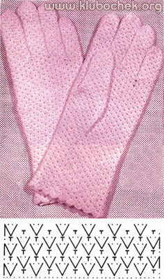 Перчатки, связанные по кругу - www.klubochek.org