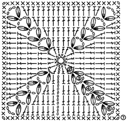 Схема квадратного мотива - www.klubochek.org