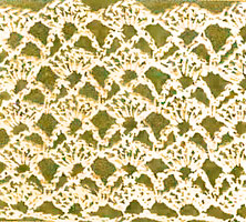 Образец ажурной вязки