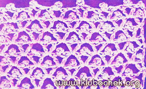 Образец ажурной вязки