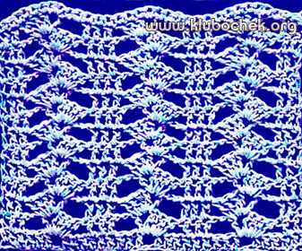 Образец ажурной вязки