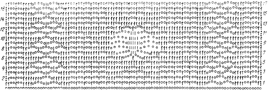 Схема ажурной вязки