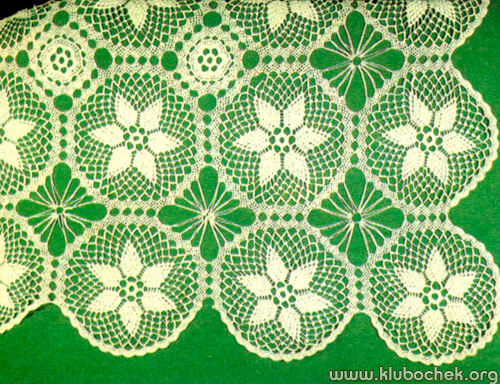 Скатерть «звезда» / www.klubochek.org