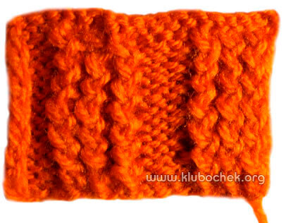 Продольные зигзагообразные полосы