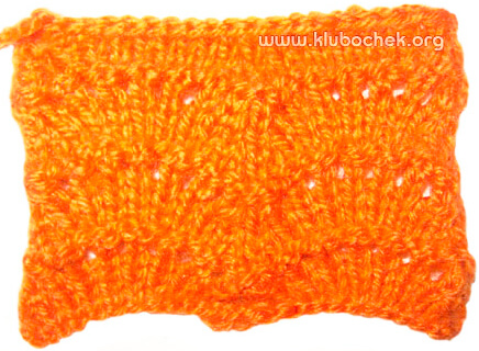 Узор «Ажурные веерочки»