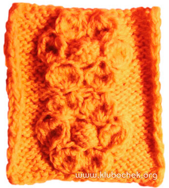 Узор «Рельефные цветы»