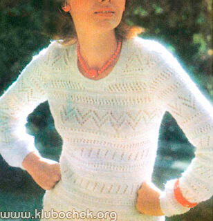 Ажурный джемпер - www.klubochek.org