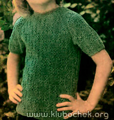 Детский летний джемпер с рукавом реглан - www.klubochek.org
