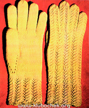 Ажурные перчатки - www.klubochek.org