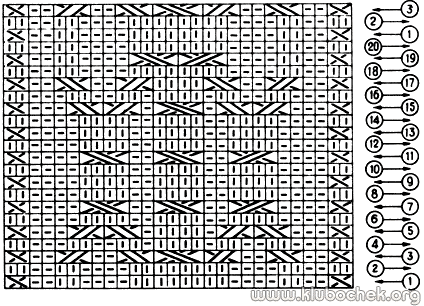 Мужской джемпер с рельефным узором - www.klubochek.org
