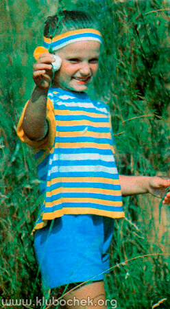 Летний костюм: жакетик и шорты - www.klubochek.org